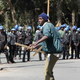 Police broke up a march in Harare on Aug. 3.